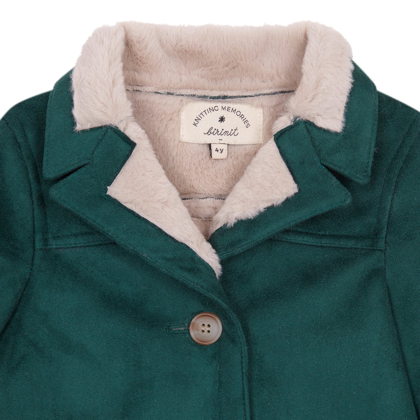 Van Gogh Olive coat with lapels