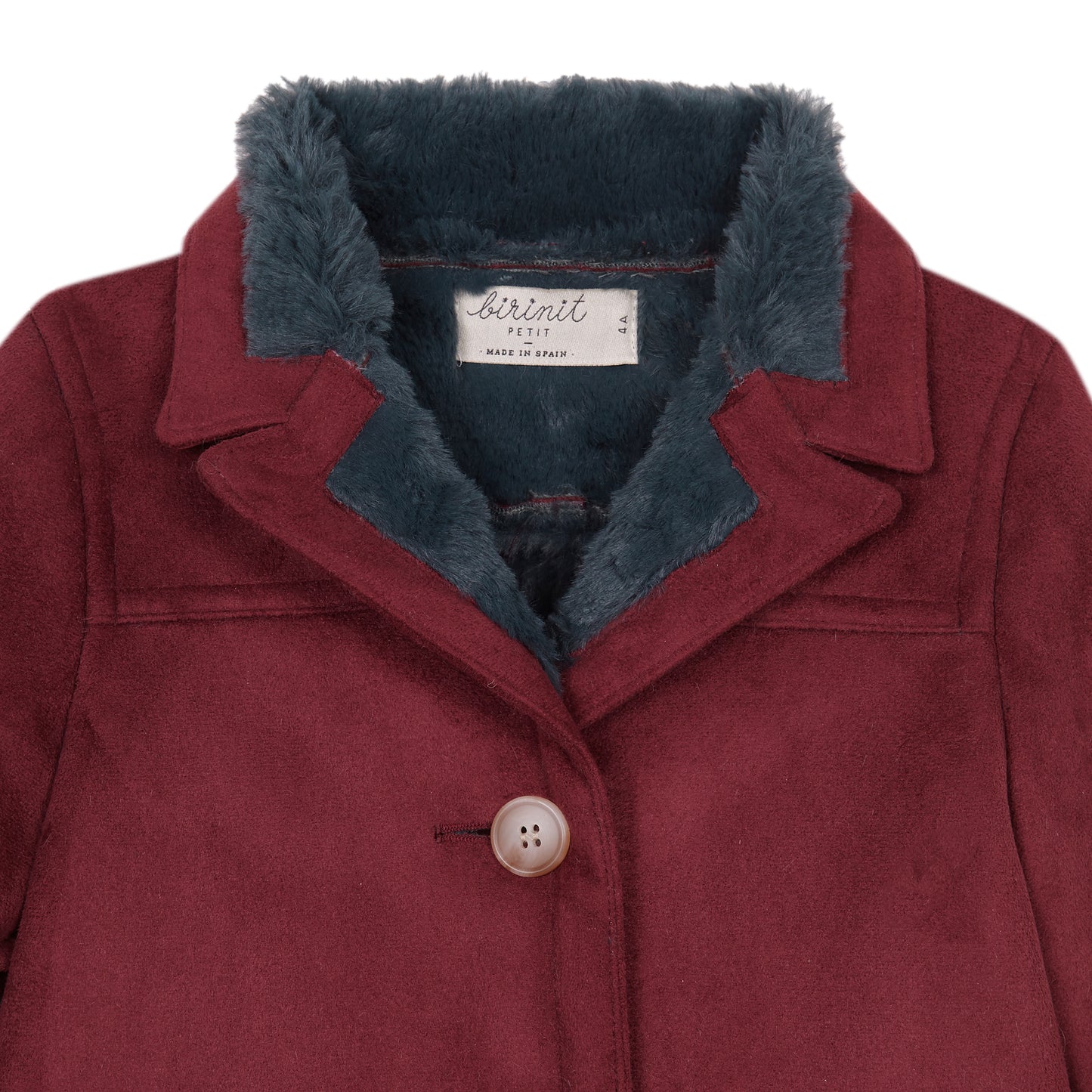 Van Gogh Burgundy coat with lapels