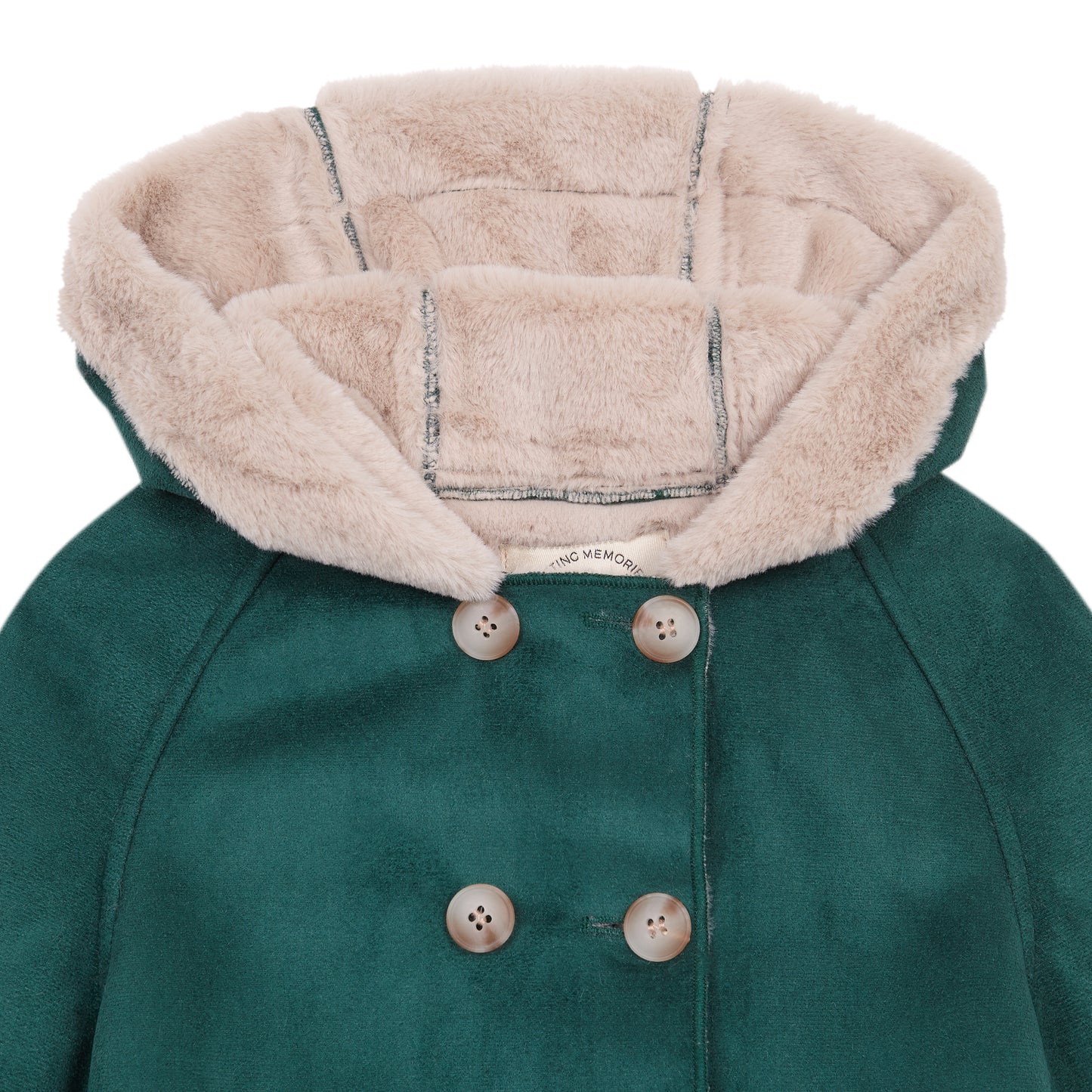 Van Gogh Olive coat with hood