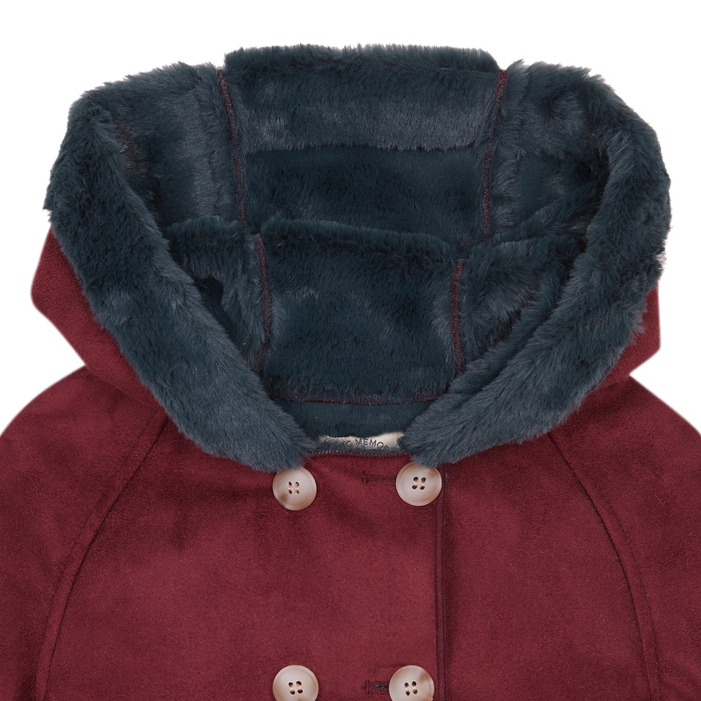 Van Gogh Burgundy coat with hood