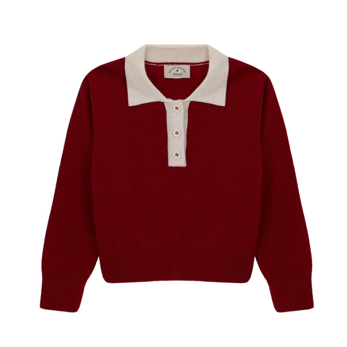 Burgundy Biri knit sweater baby