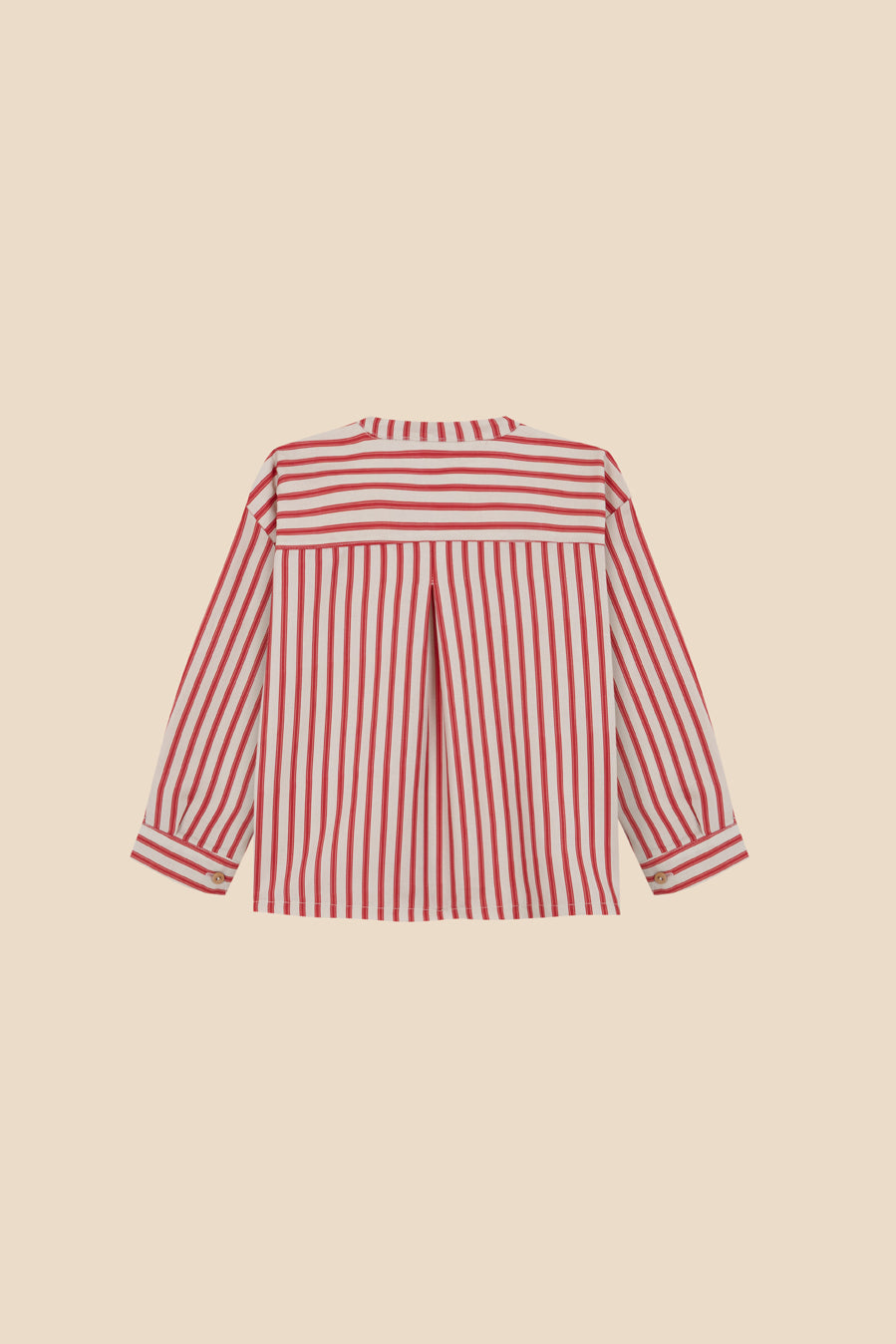 Red stripes polo shirt kids