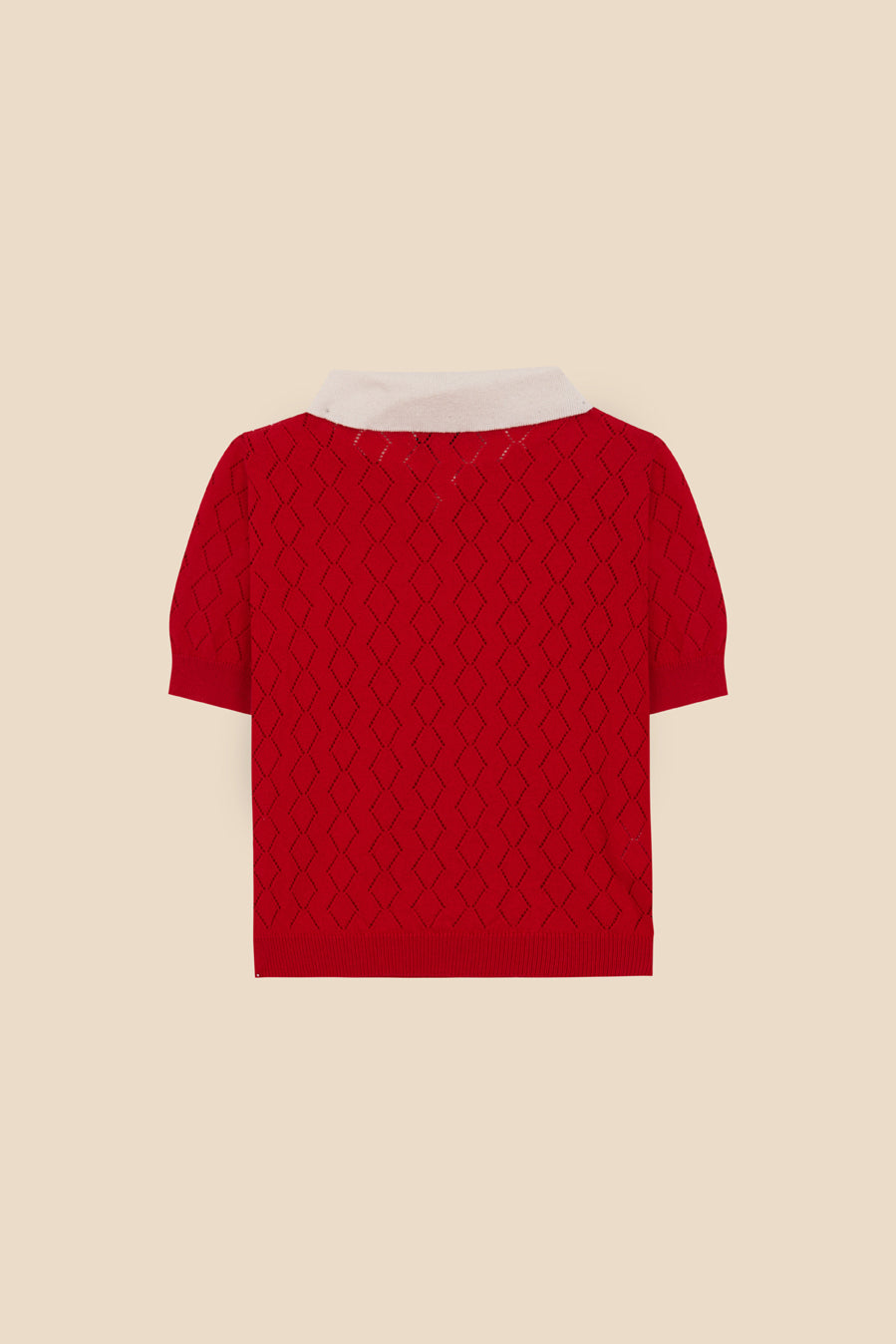 Cherry openwork Biri sweater newborn