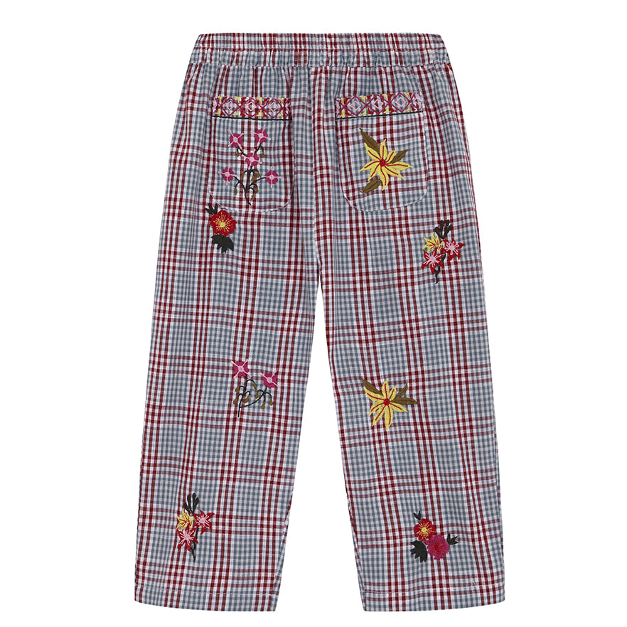 Lob embroidered trousers