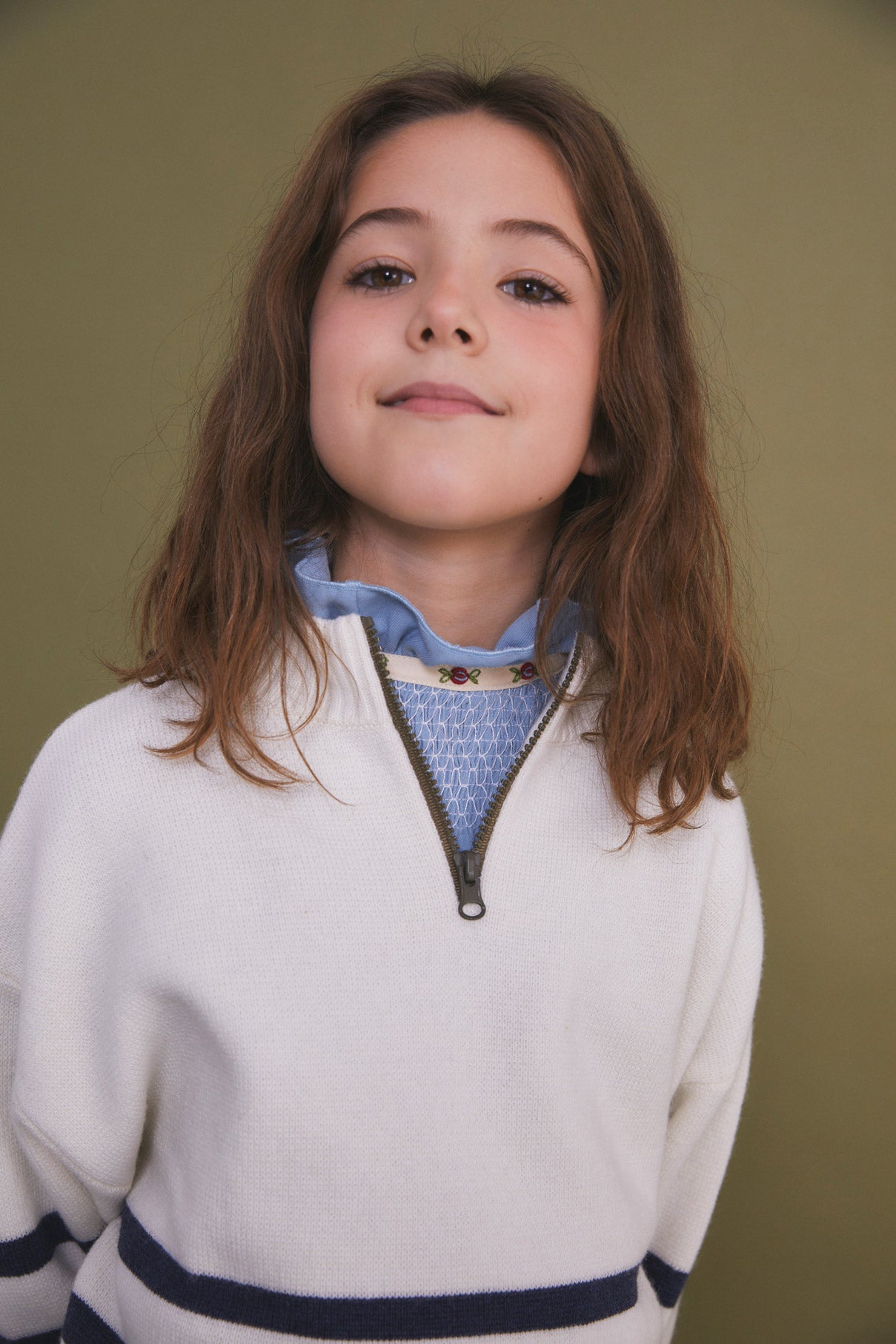 Marine stripes knit sweater kid