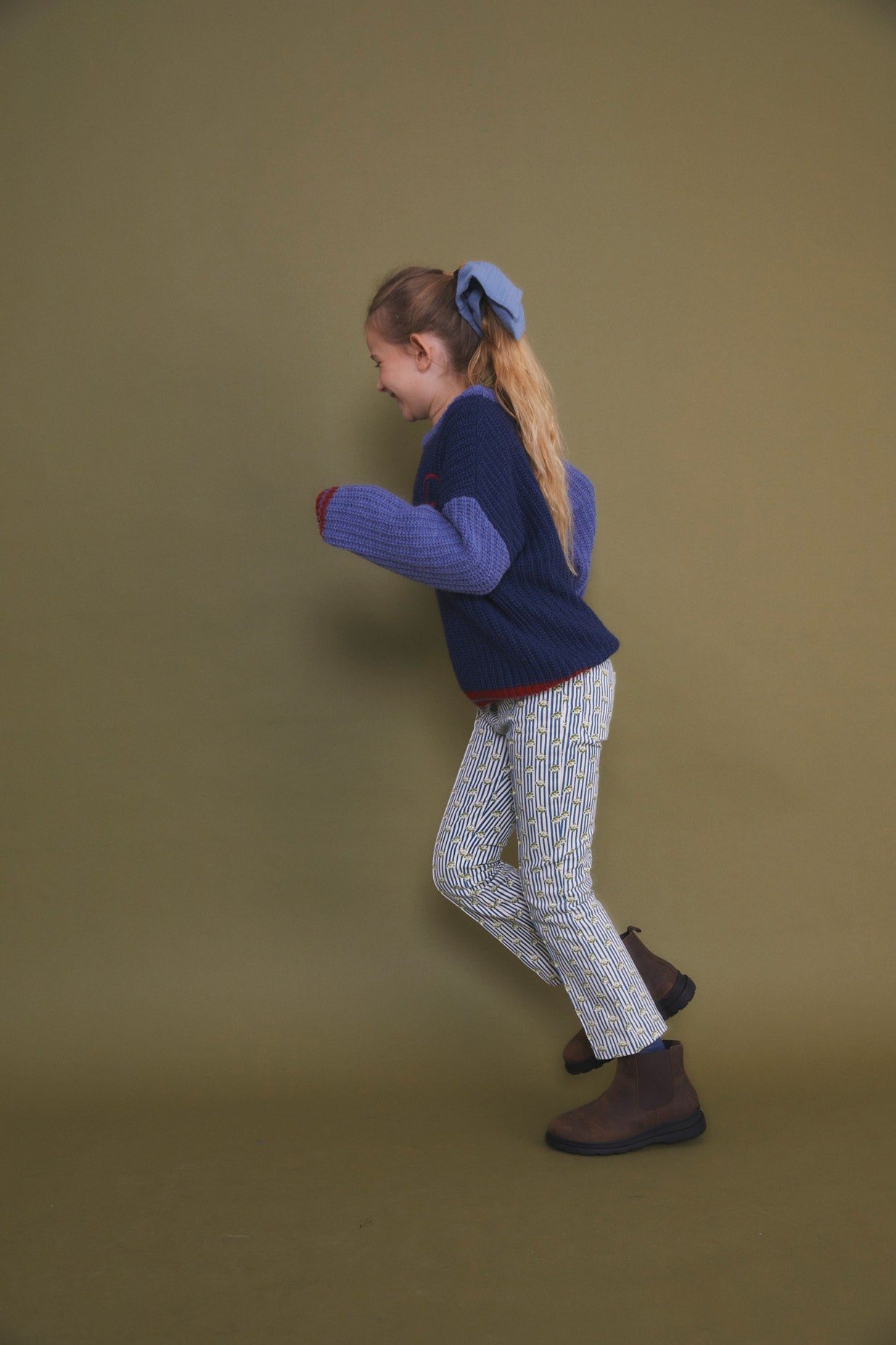Grove denim bell bottom pants kid