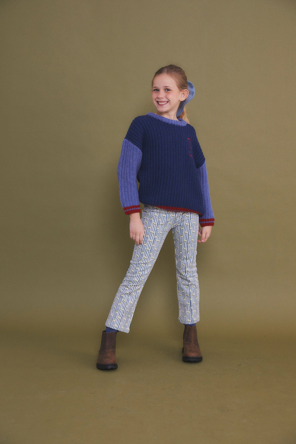 Grove denim bell bottom pants kid