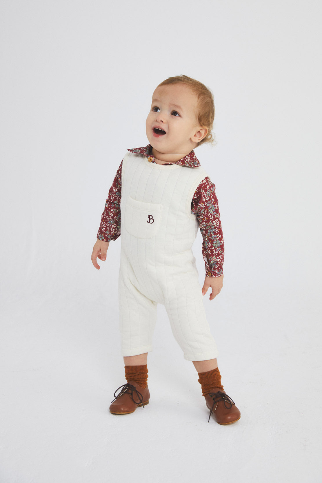 Gri Ivory quilted overall