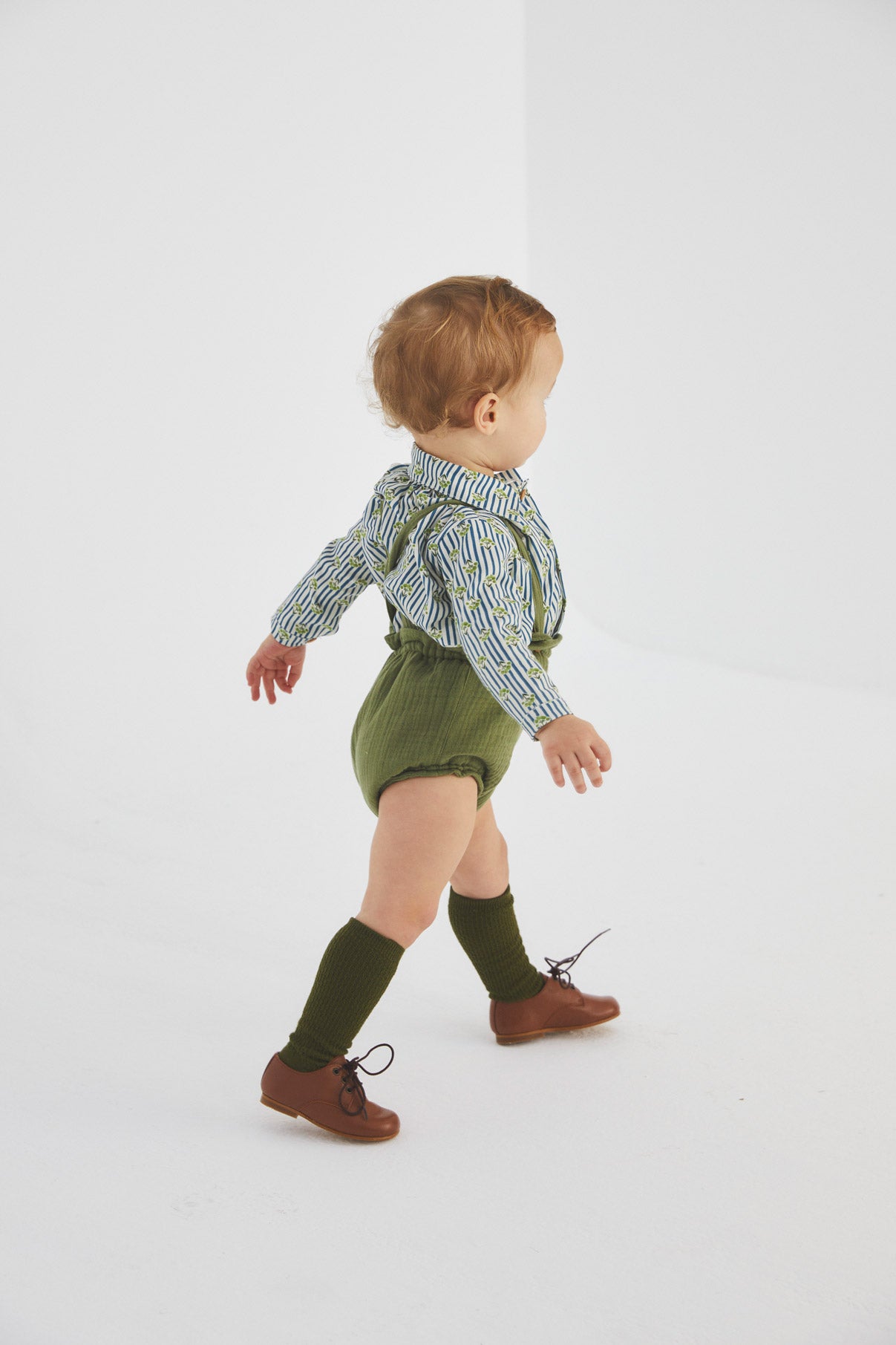 Green Antique bambula straps bloomer