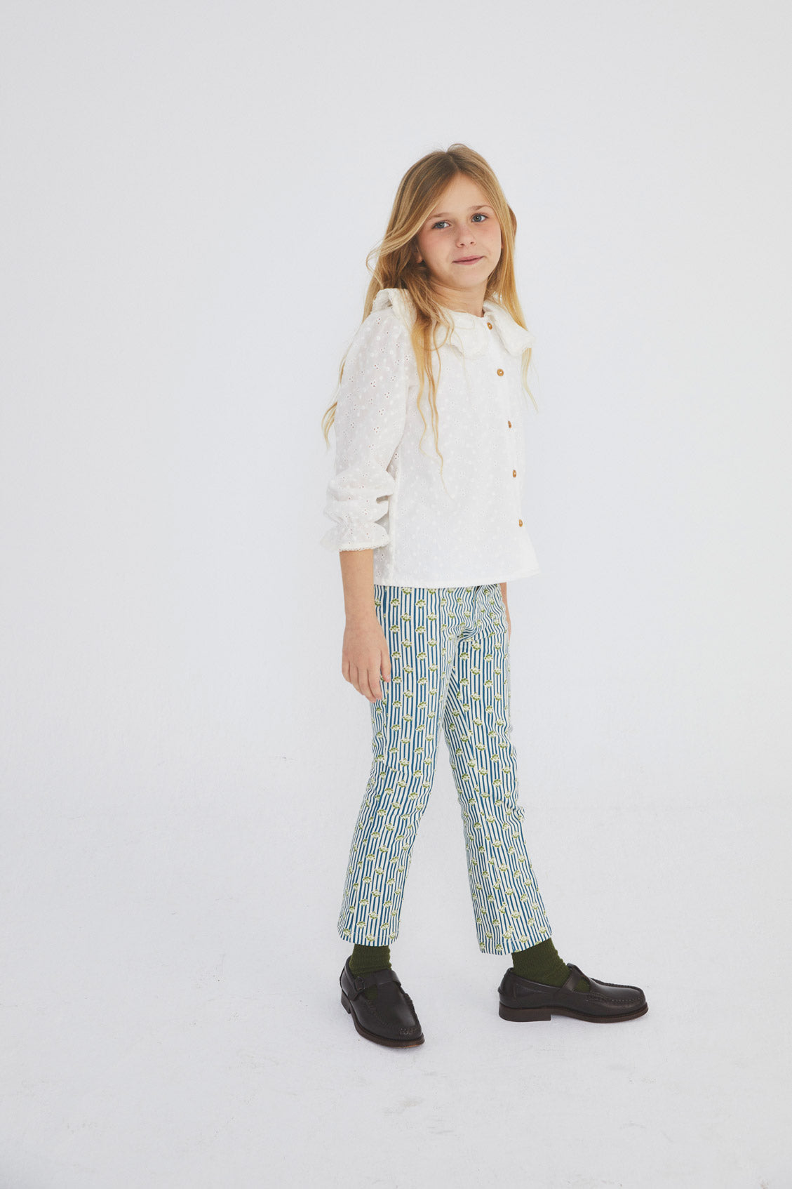 Grove denim bell bottom pants kid