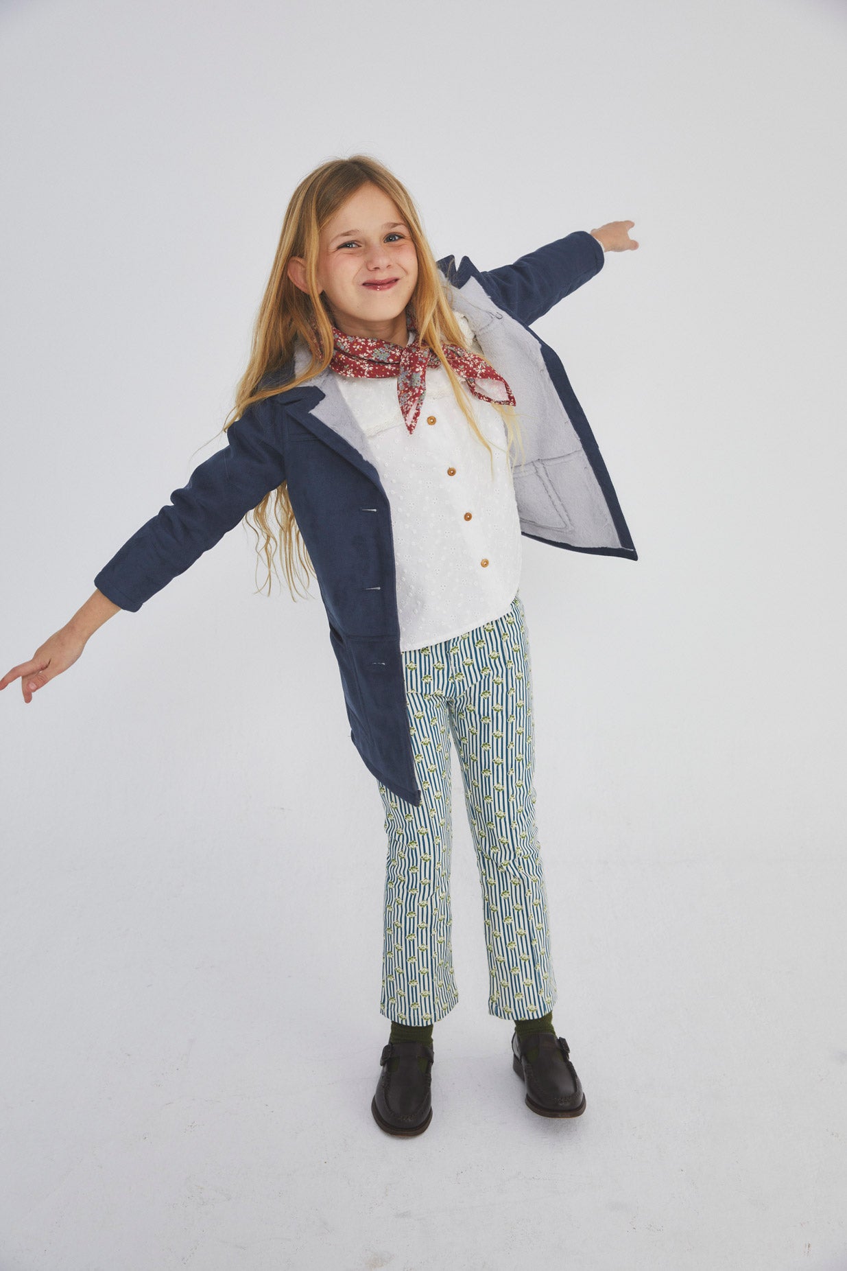 Grove denim bell bottom pants kid