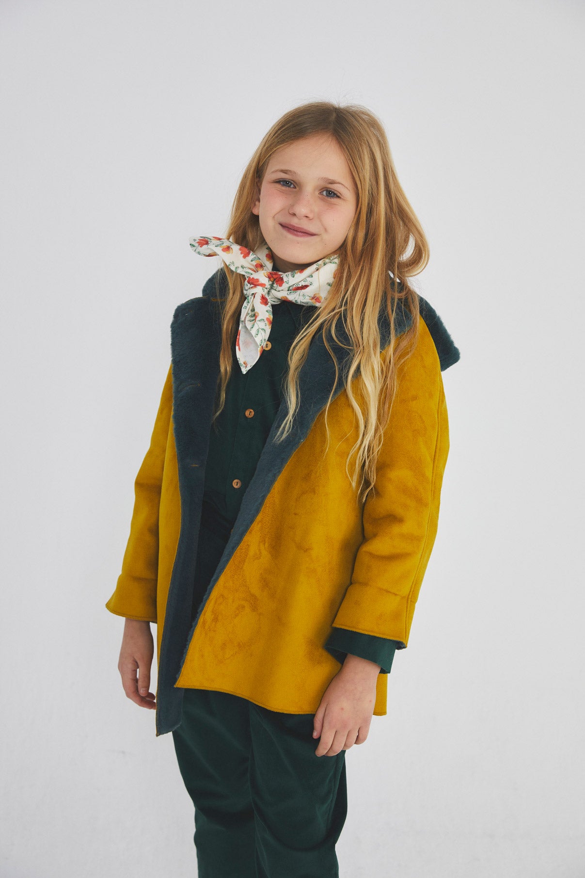 Van Gogh Mustard coat with hood