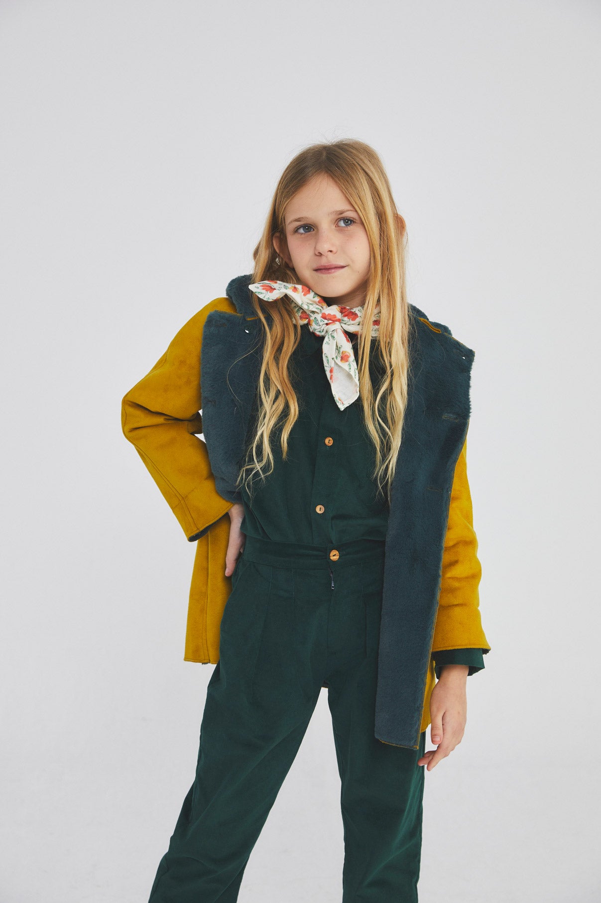Van Gogh Mustard coat with hood