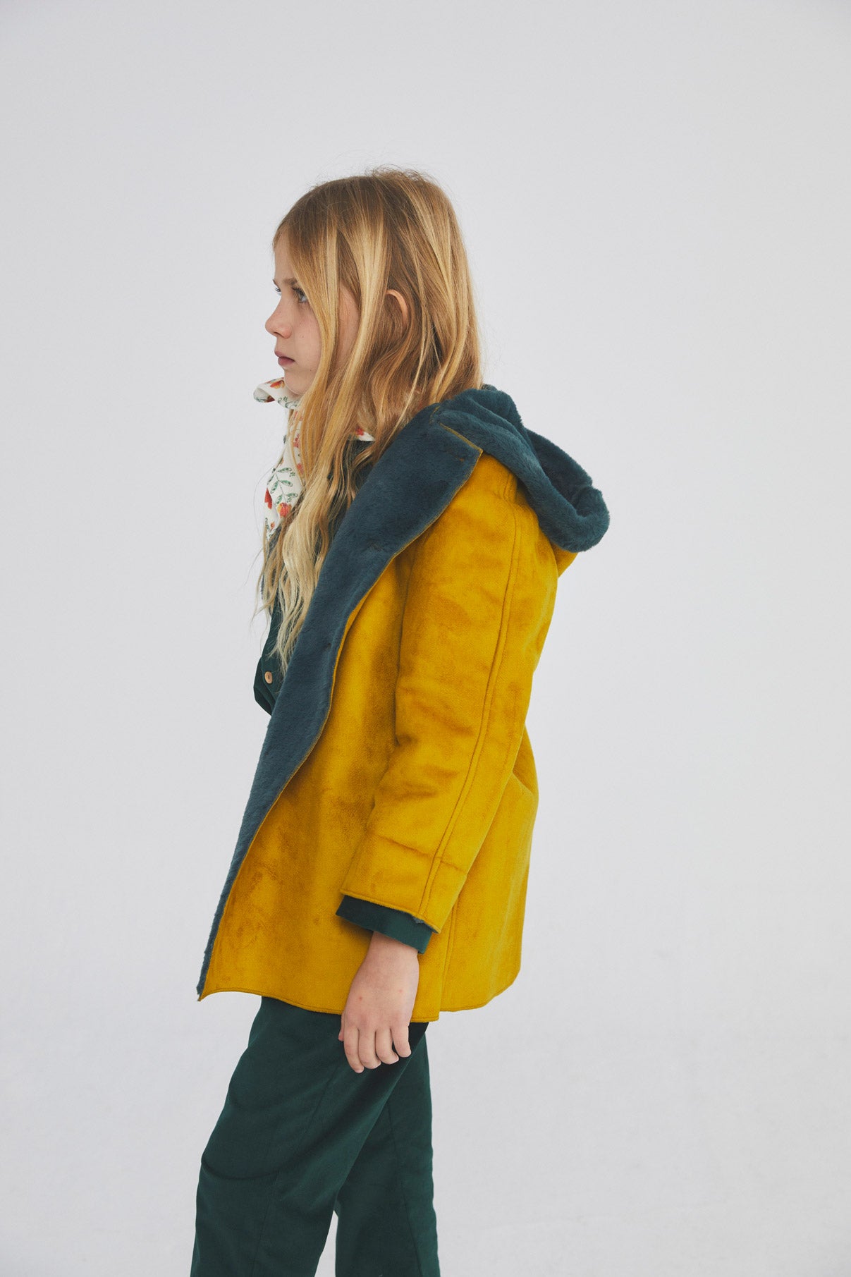 Van Gogh Mustard coat with hood