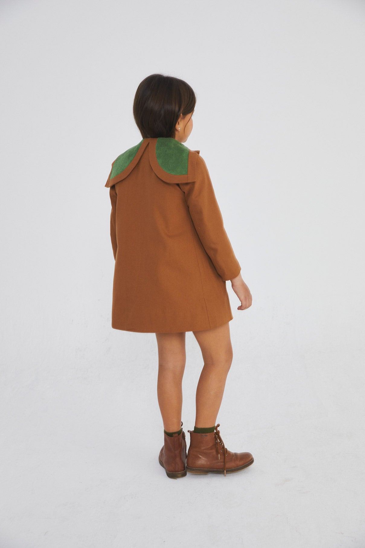 Toffee trench coat