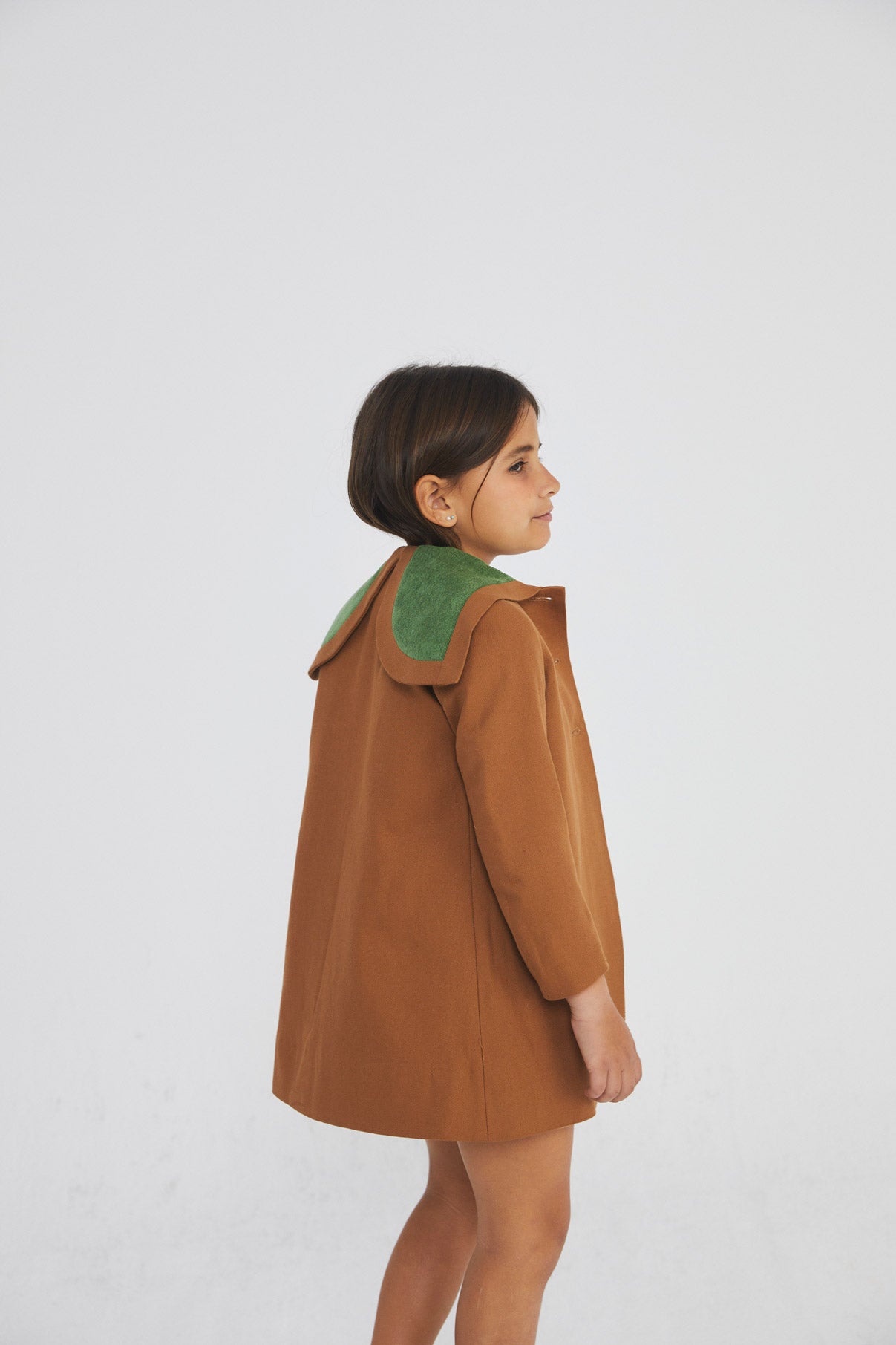 Toffee trench coat