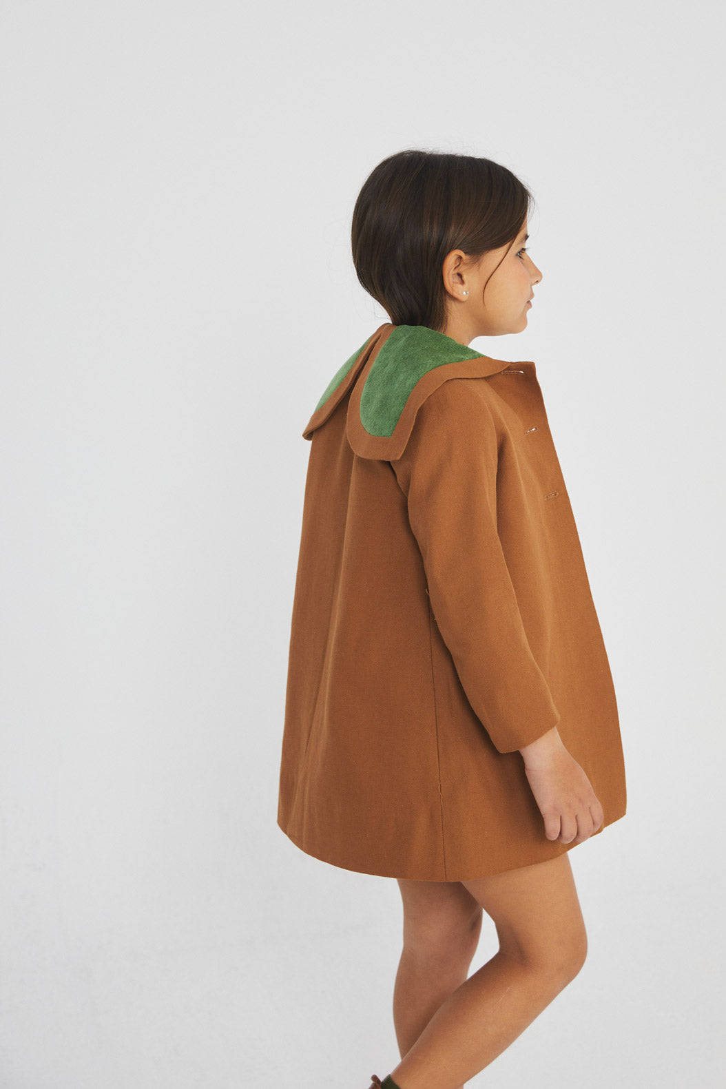 Toffee trench coat