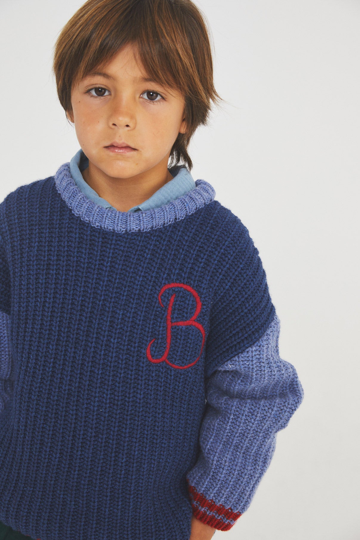 James Cobalt Blue bambula shirt kid