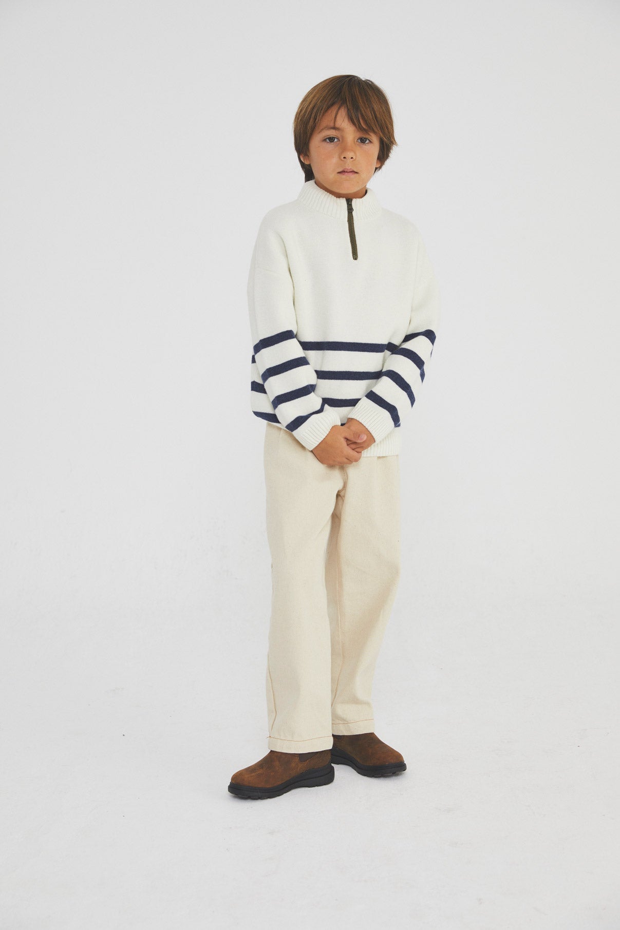 Marine stripes knit sweater kid
