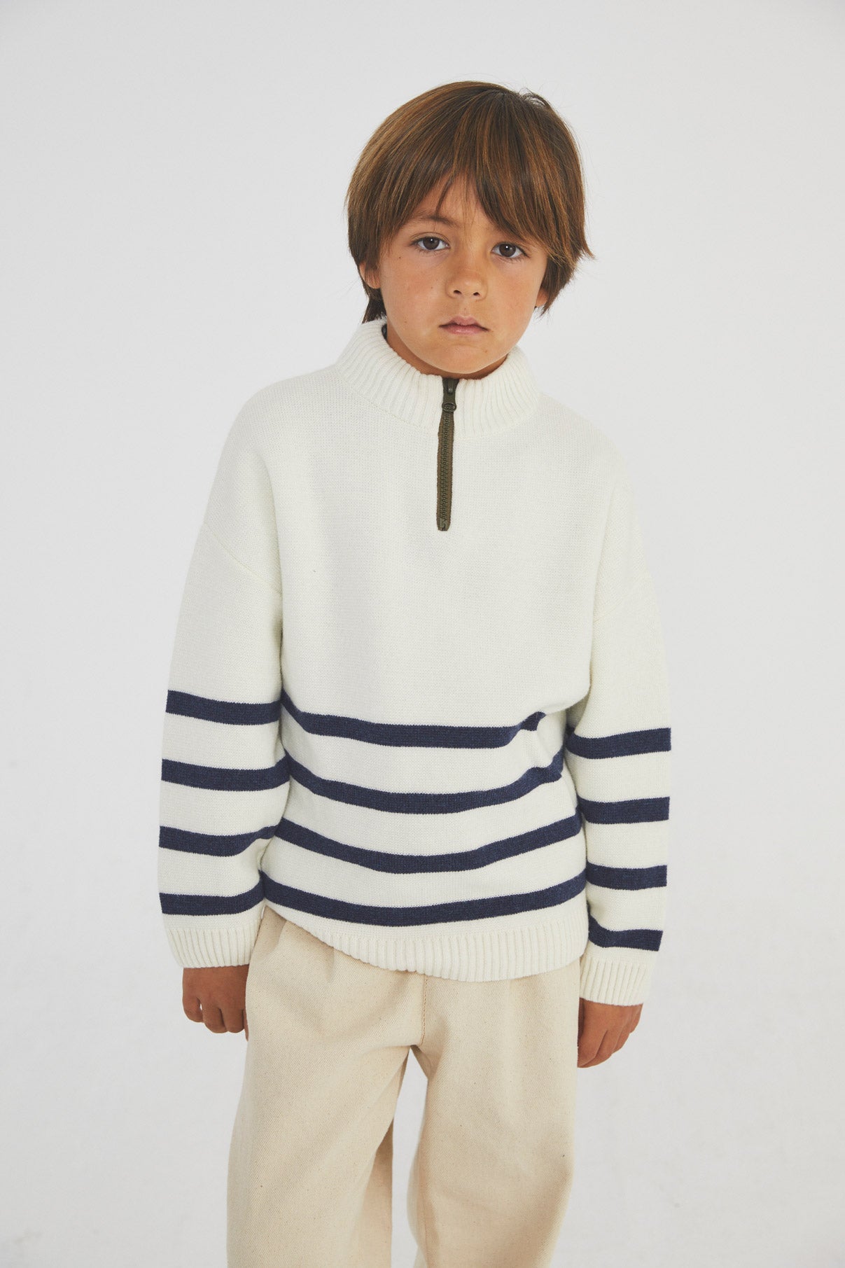 Marine stripes knit sweater kid