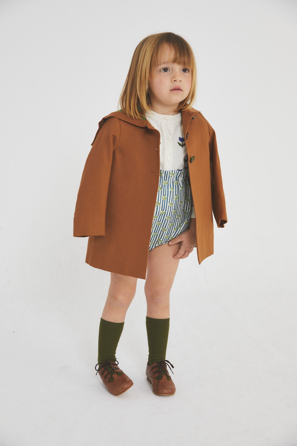 Toffee trench coat