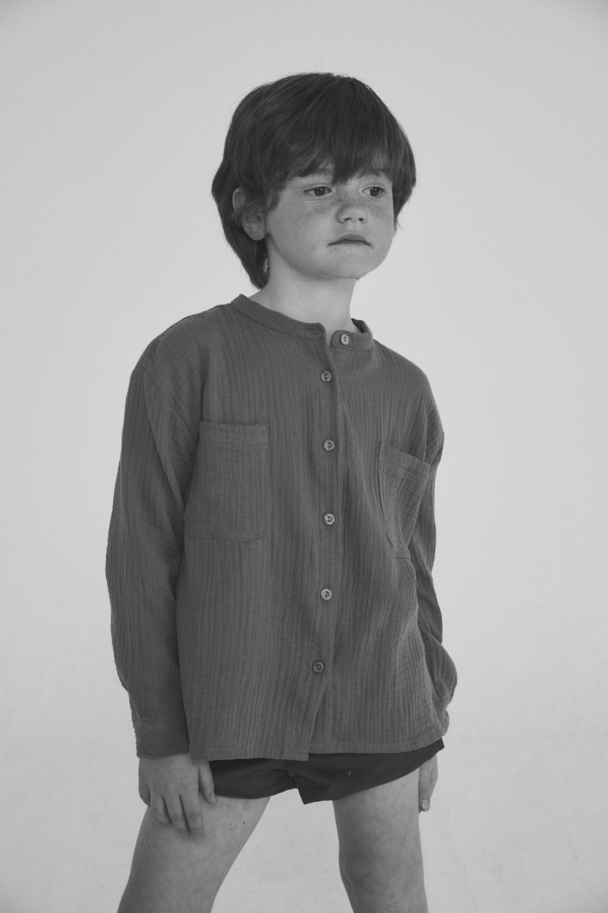 León Green Antique bambula blouse kid