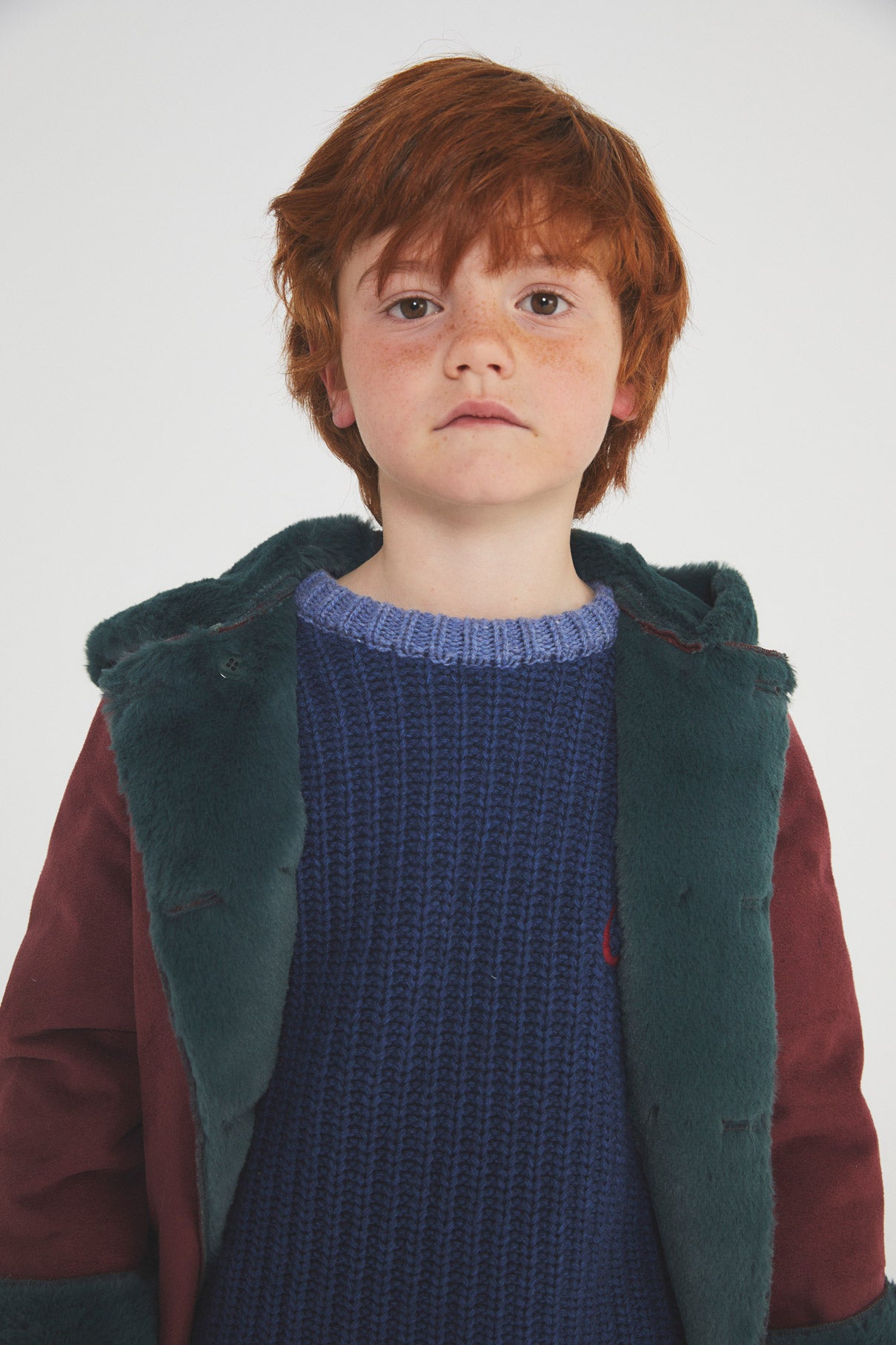 Van Gogh Burgundy coat with hood