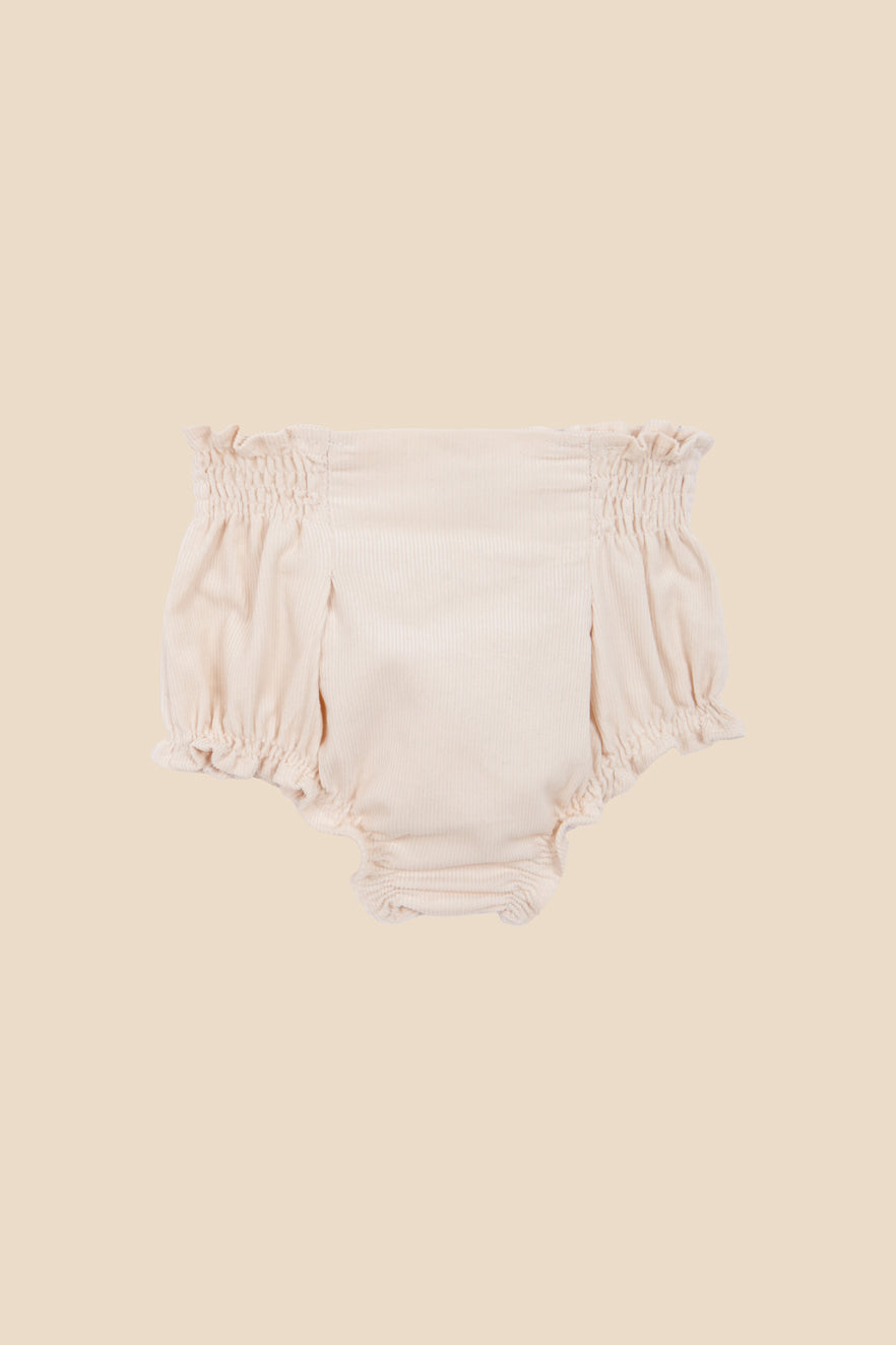 Ivory corduroy high bloomer baby