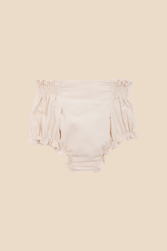 Ivory corduroy high bloomer newborn