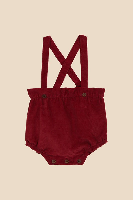 Burgundy corduroy short pants baby