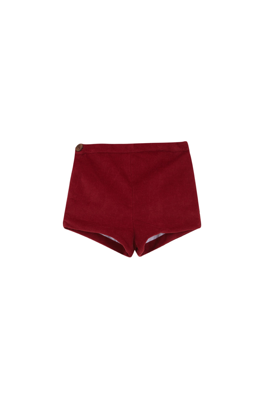 Pantalón corto pana Granate niño