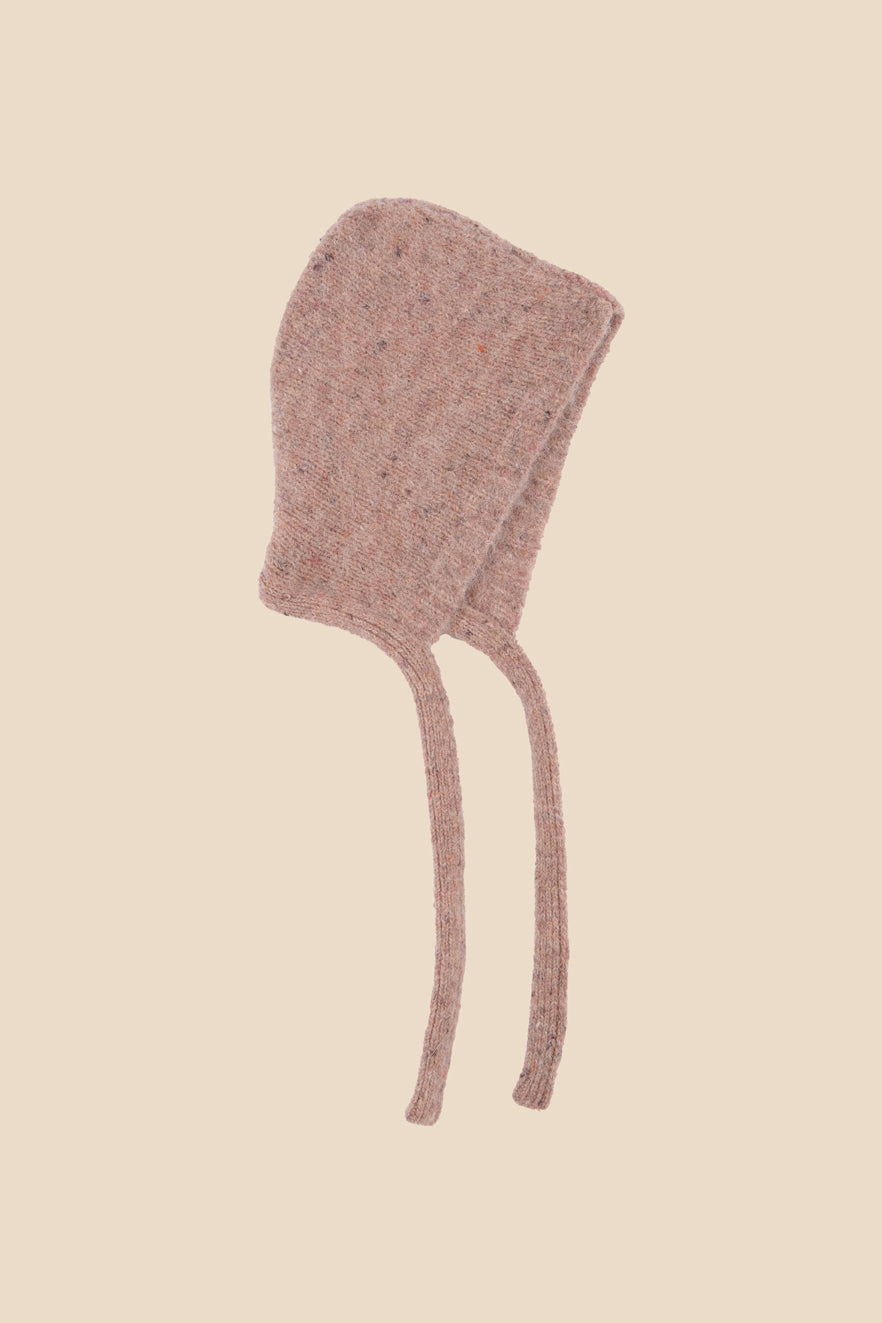 Capota punto rosa claro recién nacido