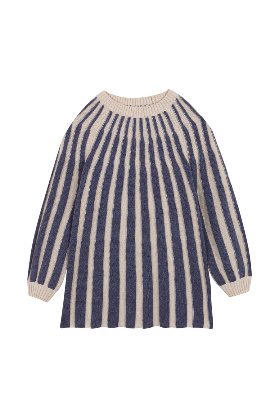 Vestido punto rayas Navy