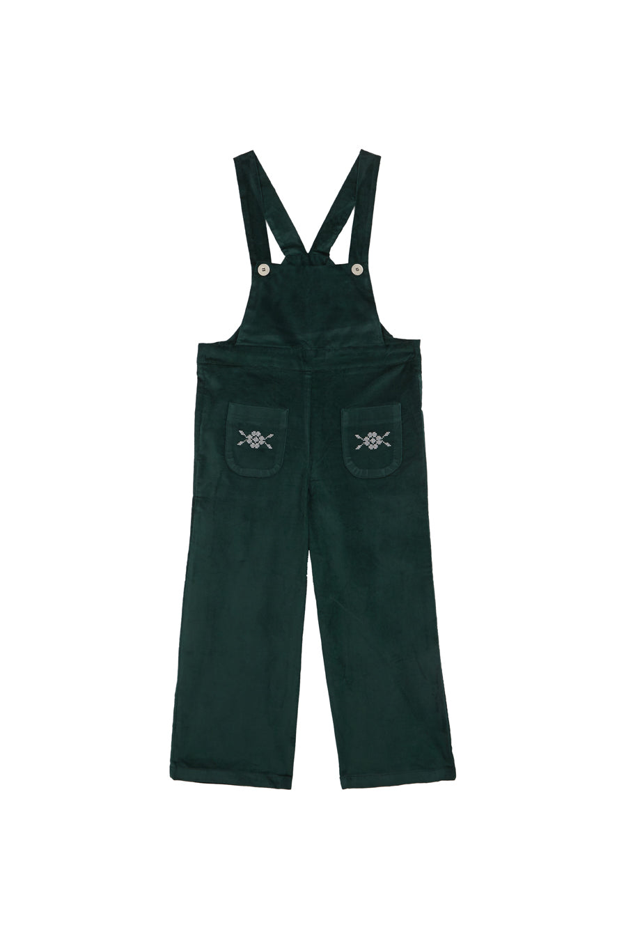 Peto bordado velvet Verde