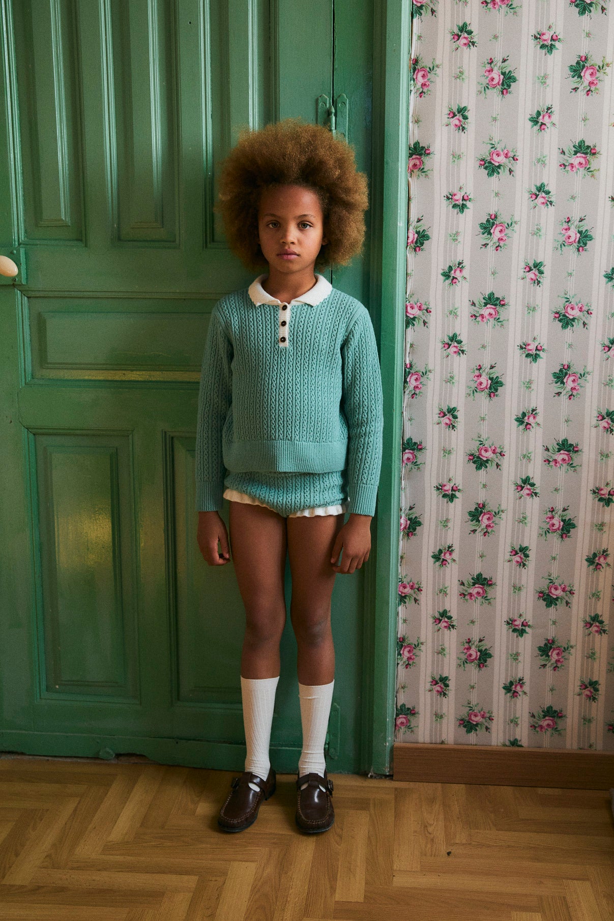 Jersey punto Biri Mint niña