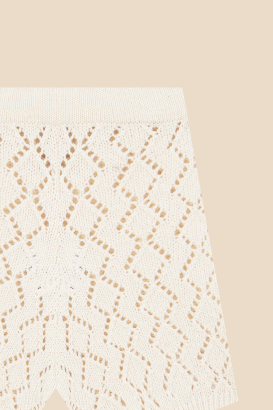 Short Ivory calado
