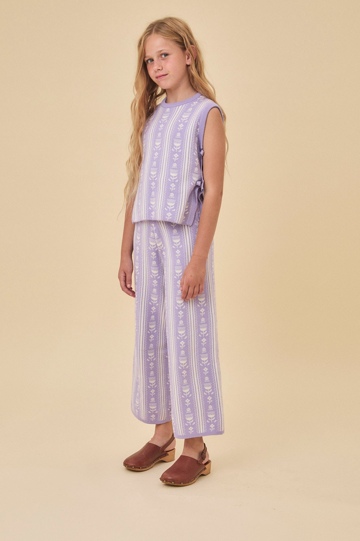 Lilly Flower bell bottom pants