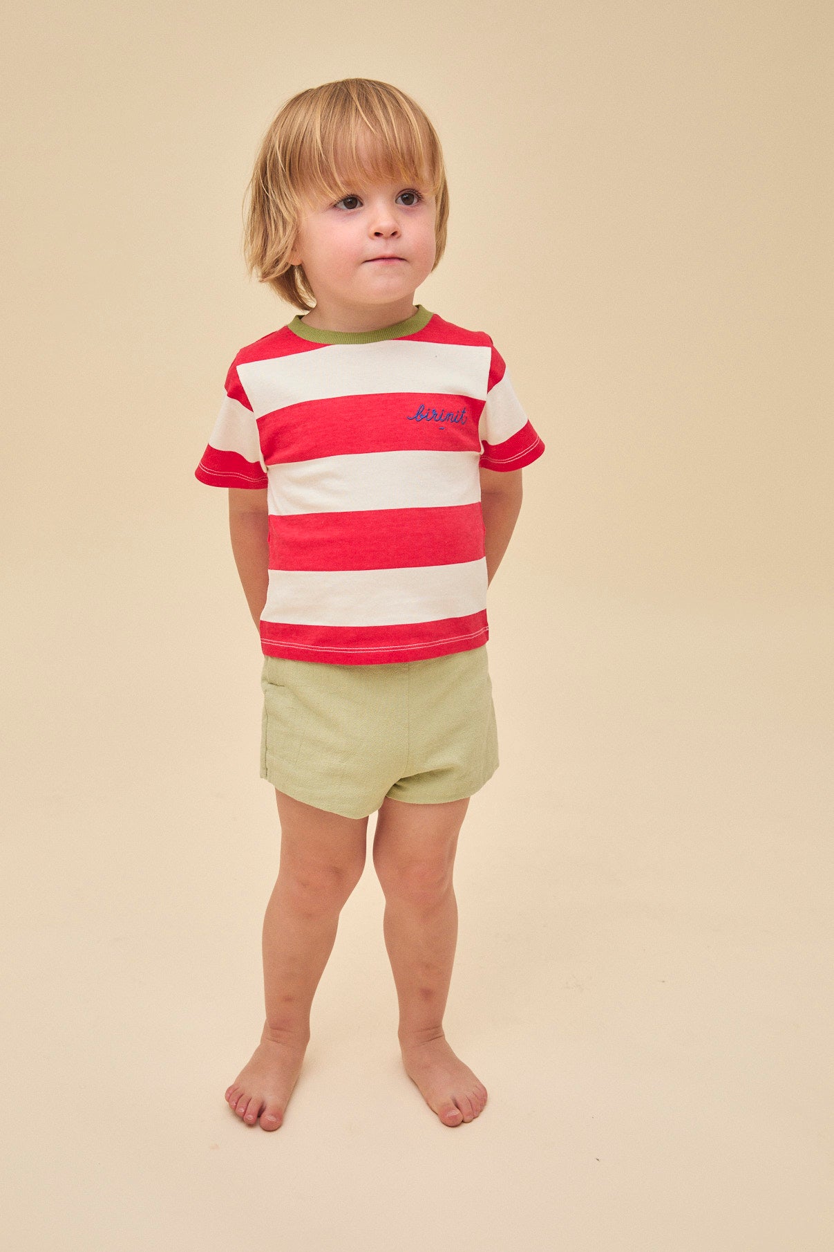 Red stripes t-shirt baby