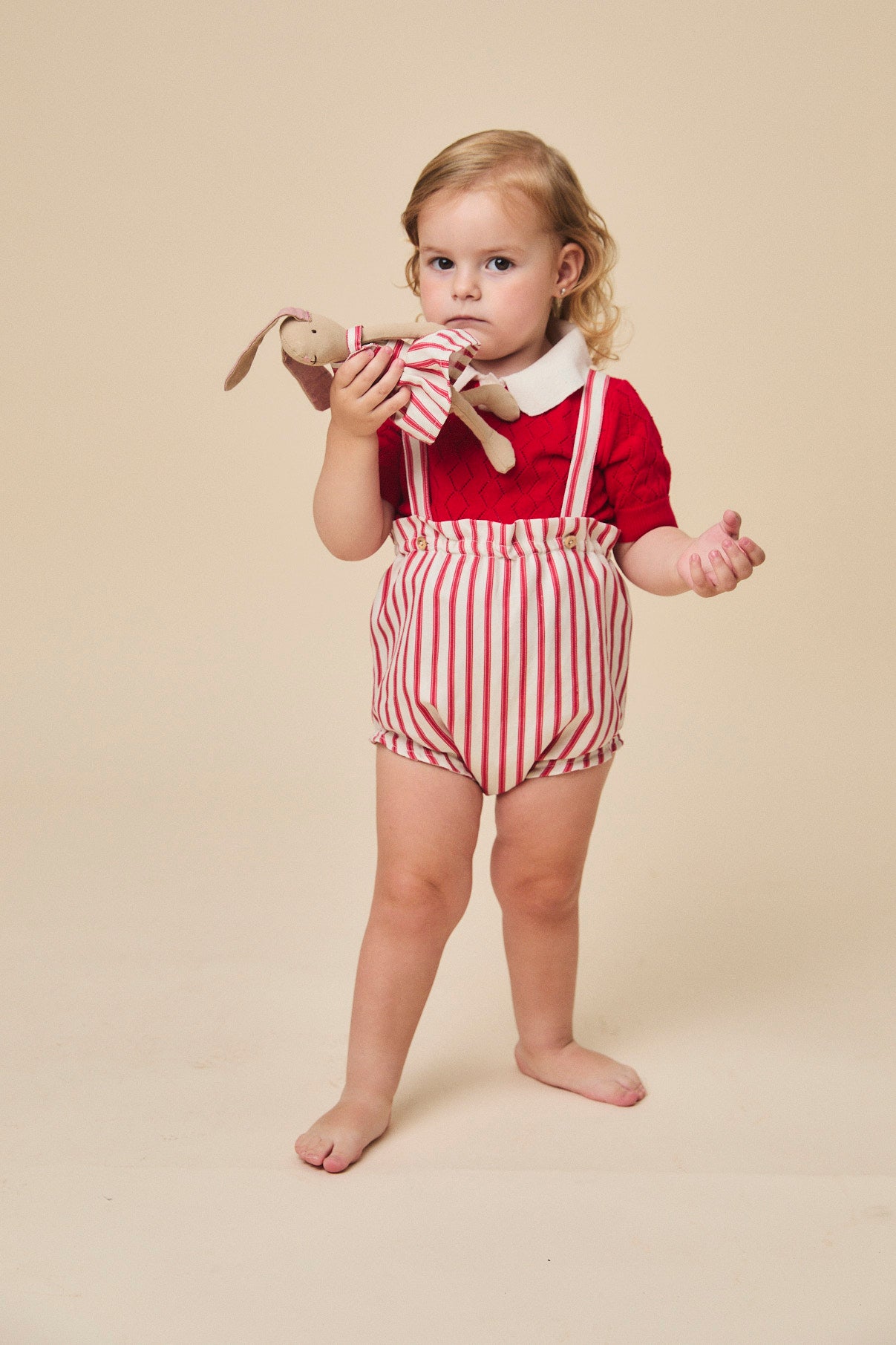 Cherry openwork Biri sweater newborn