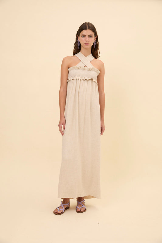 Woman crossed dress