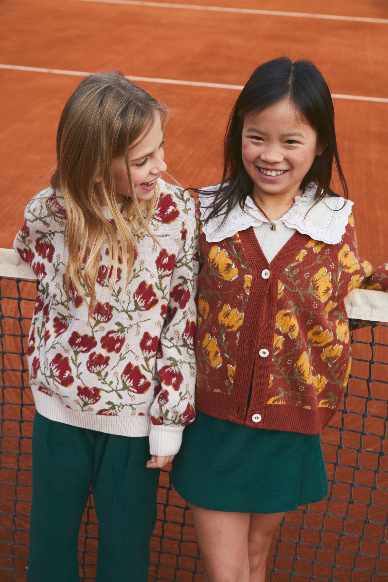 Lola flower knit sweater kid