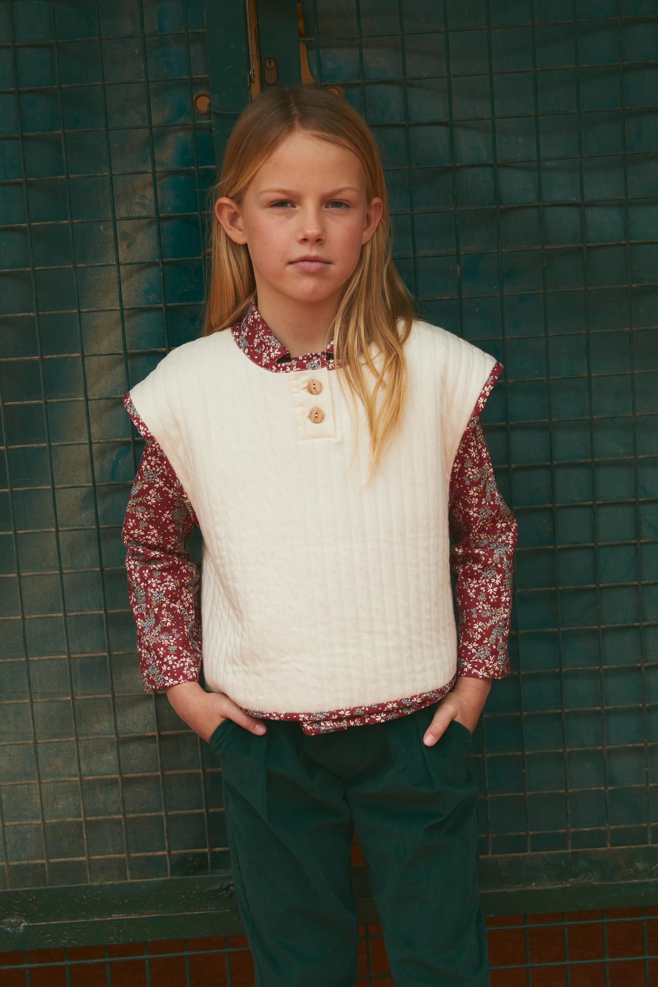 Hurlingham quilted vest kid