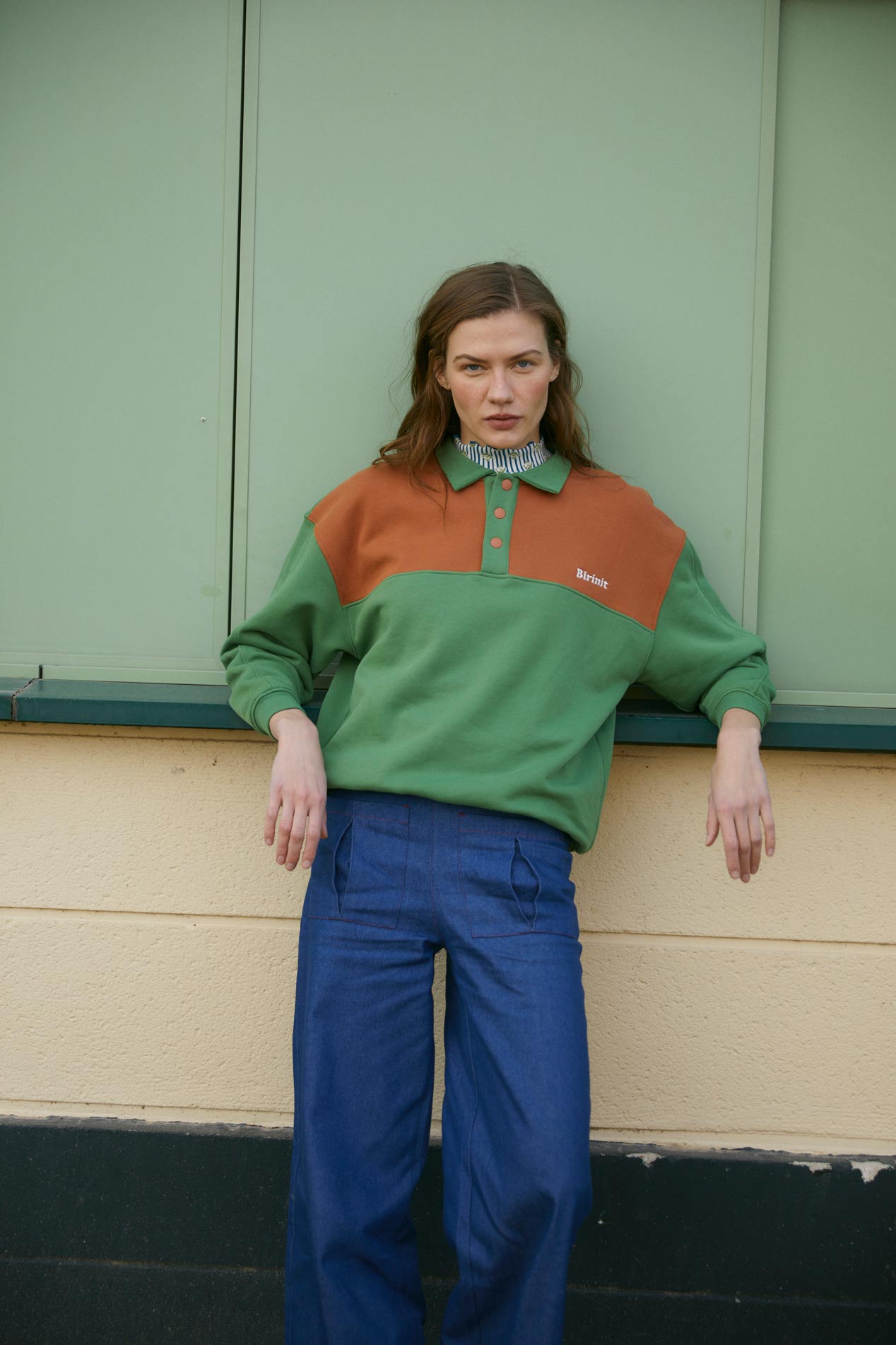 Woman bicolour hoddie
