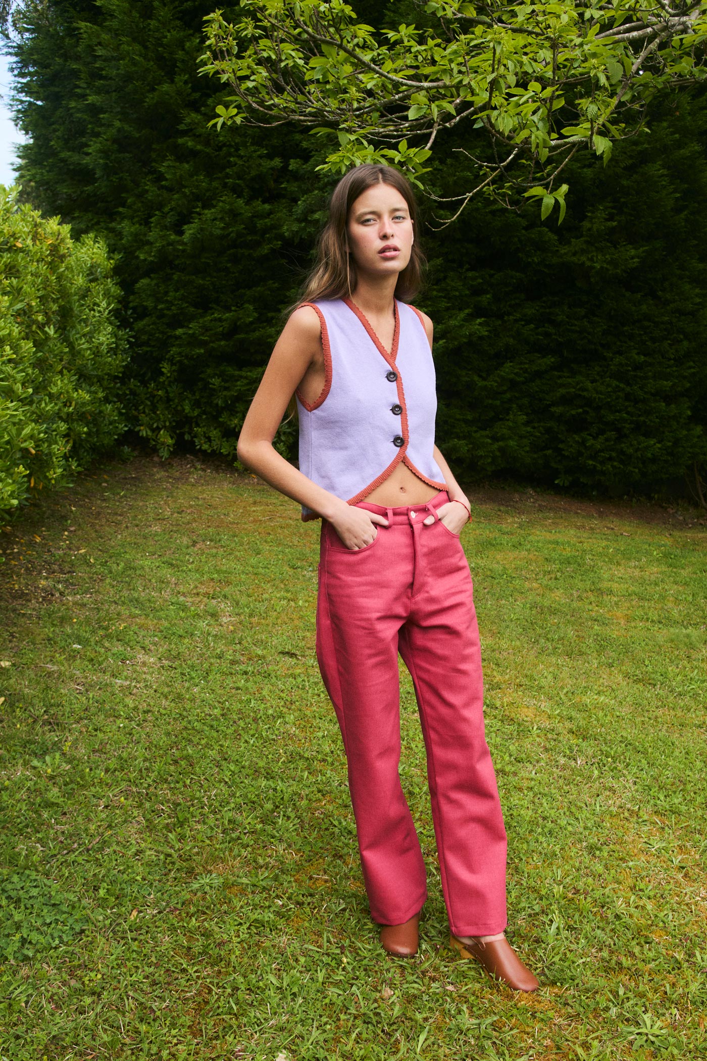 Woman Lavander vest