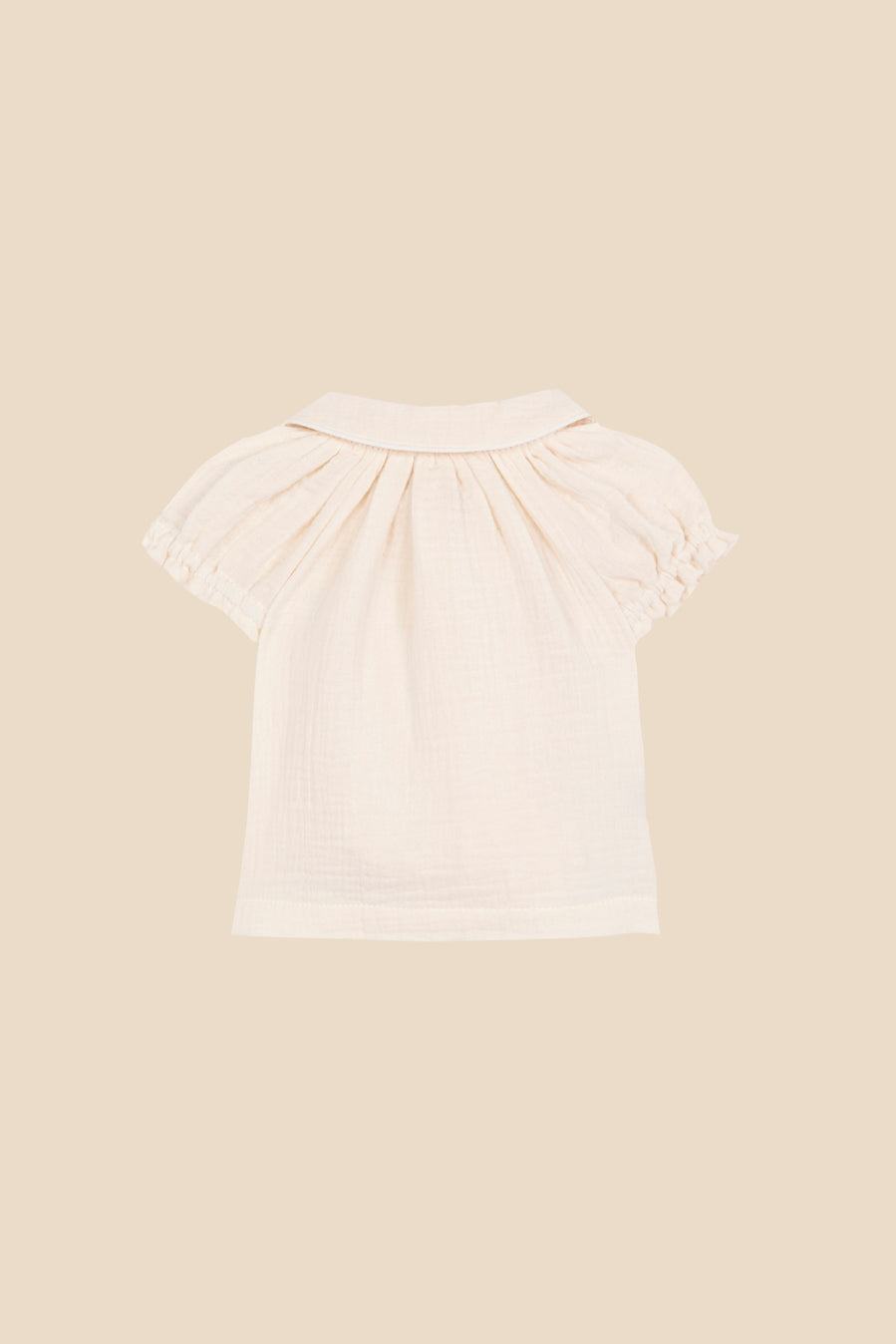 Blusón crudo bordado bebé