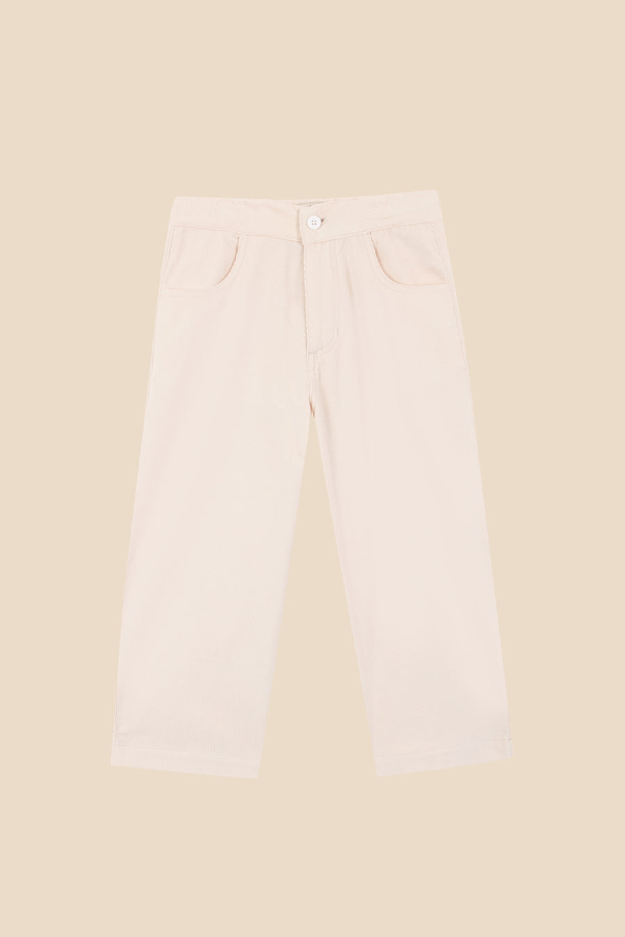 Pantalón pana cruda niña