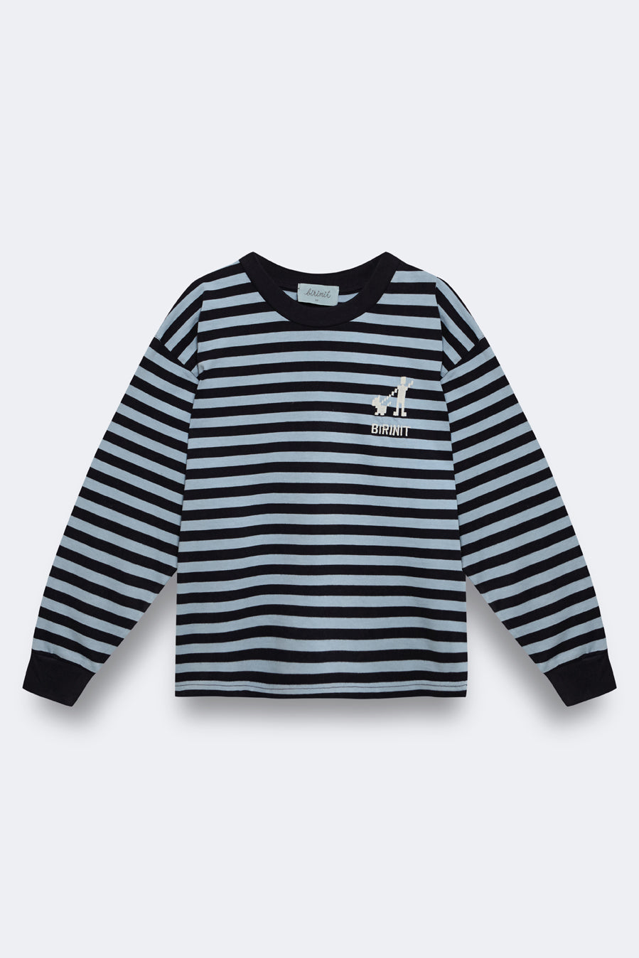 Camiseta rayas bordados niña