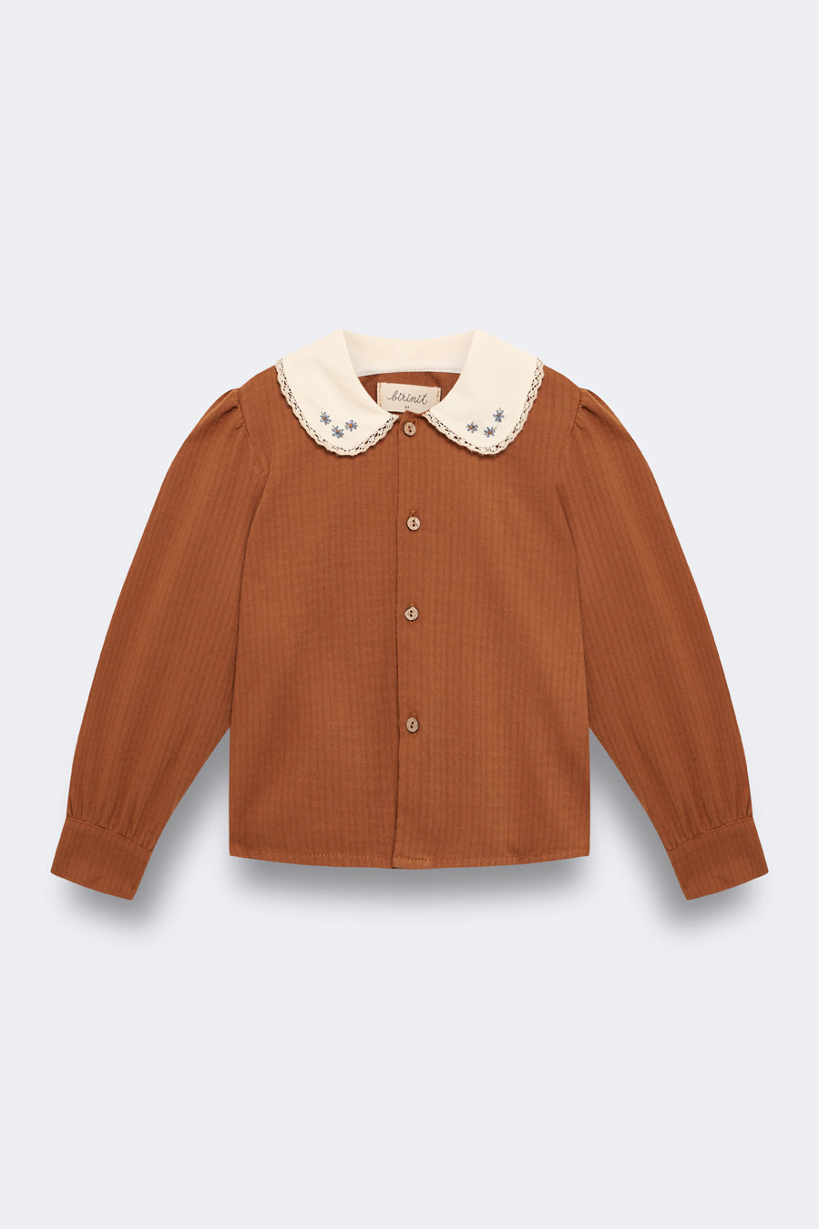 Camisa bordada toffee niña