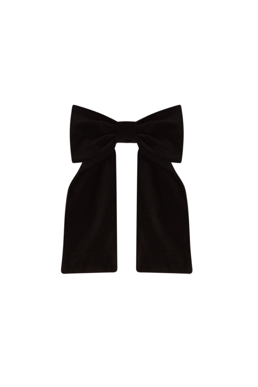 Woman Big bow Black Velvet