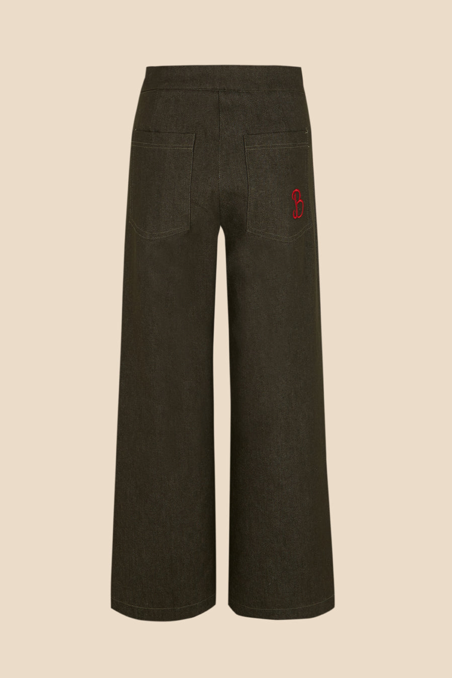 Woman Kaki denim pants
